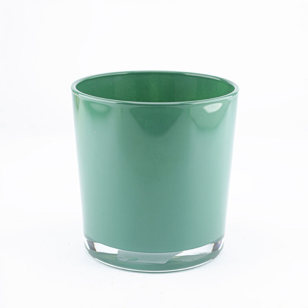 Display Cylinder Glass Ceramic Green D13 H13
