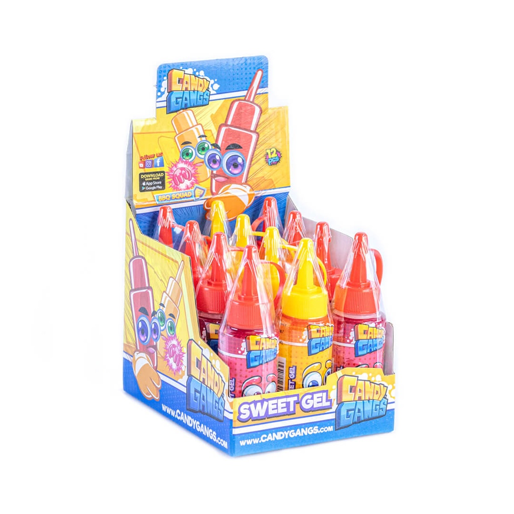 CANDY GANGS BBQ SQUAD - SŁODKI ŻEL W TUBCE 50G 12szt/12disp