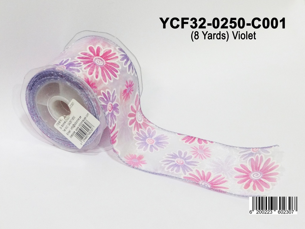 Ribbon/ YCF32-0250-C001- 8yd/ 02307
