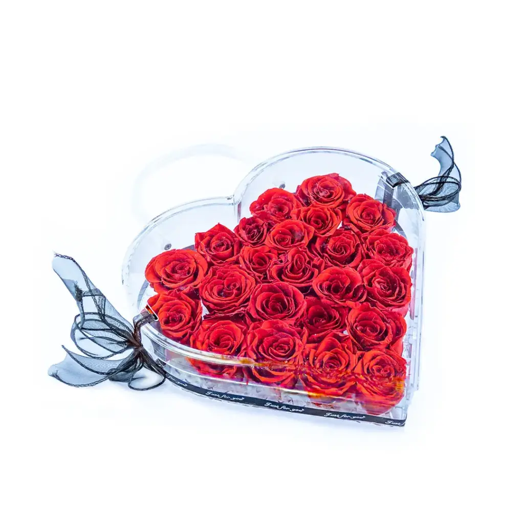 Preserve Flower Heart Box Decoration FLW-399
