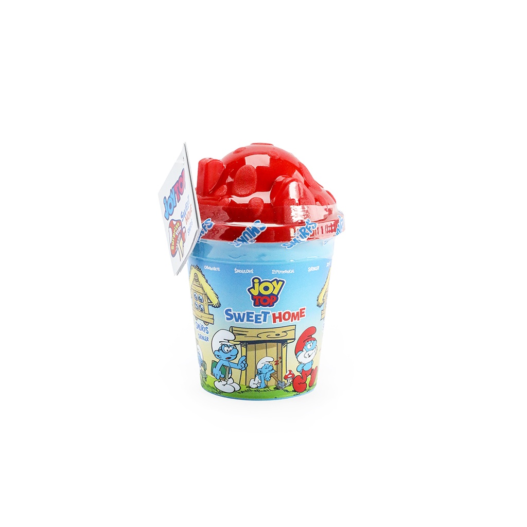 JoyTop Smurfs  Sweet Home Lollipop with Surprise Toy - 11g